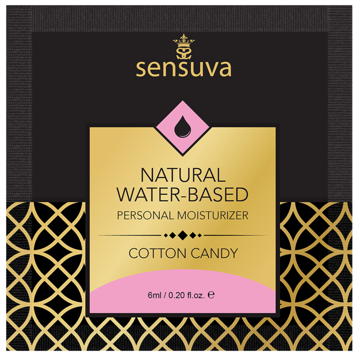 SENSUVA NATURAL WATER-BASED PERSONAL LUBRICANT COTTON CANDY 6 ML