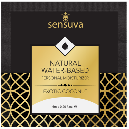 SENSUVA NATURAL WATER-BASED PERSONAL LUBRICANT EXOTIC COCONUT 6 ML