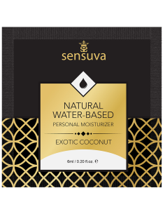 SENSUVA NATURAL WATER-BASED PERSONAL LUBRICANT EXOTIC COCONUT 6 ML