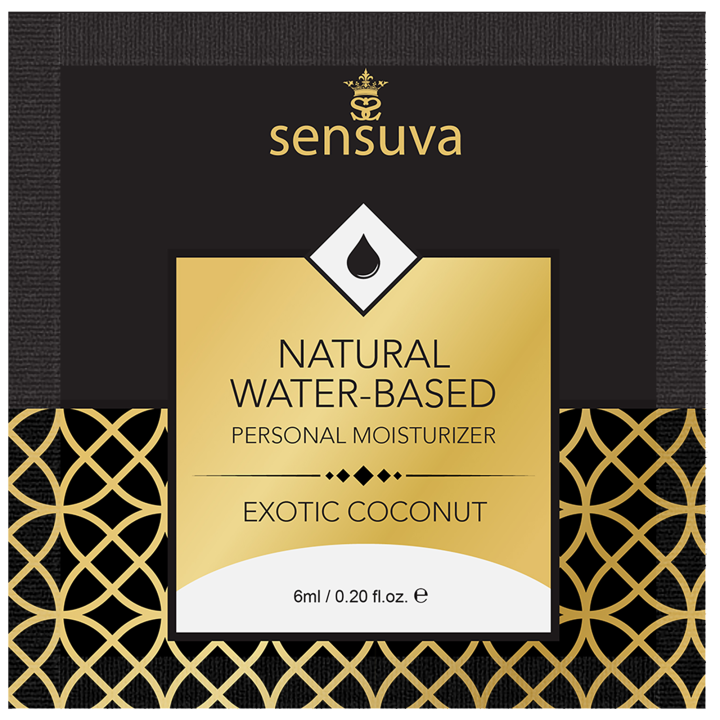 SENSUVA NATURAL WATER-BASED PERSONAL LUBRICANT EXOTIC COCONUT 6 ML