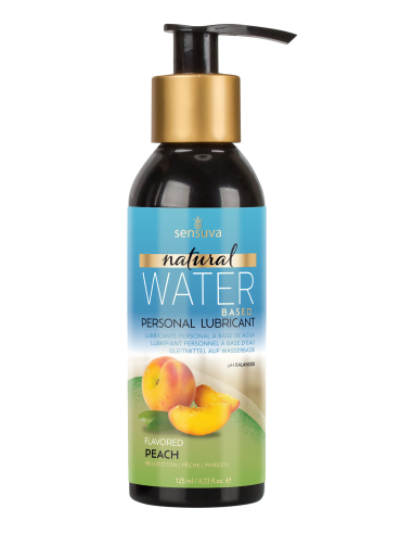 ssasaSENSUVA NATURAL WATER-BASED PERSONAL LUBRICANT PEACH  125ML
