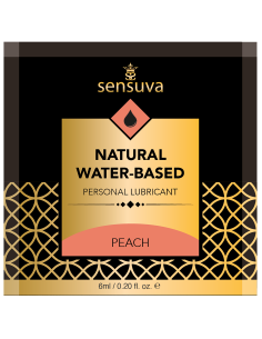 SENSUVA NATURAL WATER-BASED PERSONAL LUBRICANT PEACH  6 ML