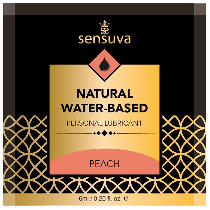 SENSUVA NATURAL WATER-BASED PERSONAL LUBRICANT PEACH  6 ML