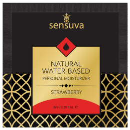 SENSUVA NATURAL WATER-BASED PERSONAL LUBRICANT STRAWBERRY 6 ML
