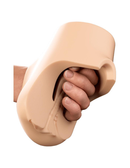 PDX PLUS DOUBLE POUNDER VIBRATING SQUEEZE STROKER