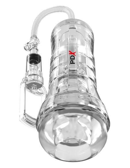PDX ELITE VIEW TUBE VAC XXL PUMP SEE-THRU EZ-GRIP PUMP STROKER