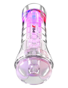 PDX ELITE VIEW TUBE SEE-THRU EZ-GRIP LED STROKER