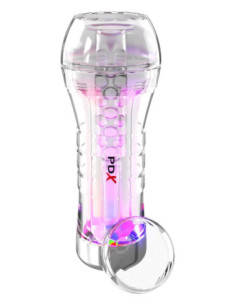 PDX ELITE VIEW TUBE SEE-THRU EZ-GRIP LED STROKER 2
