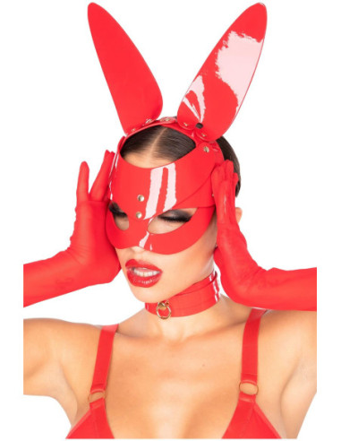 KINKY DIVA BUNNY MASK RED