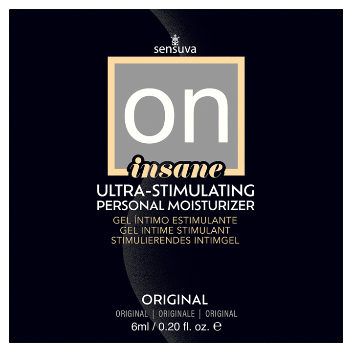 SENSUVA ON INSANE ULTRA-STIMULATING PERSONAL MOISTURIZER ORIGINAL UNFLAVORED 6 ML 