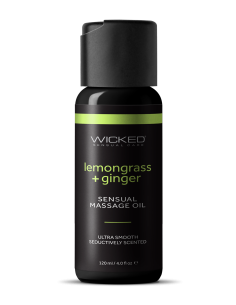 WICKED SENSUAL MASSAGE OIL LEMONGRASS GINGER 120ML