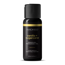 WICKED SENSUAL MASSAGE OIL VANILLA SUGARCANE 120ML