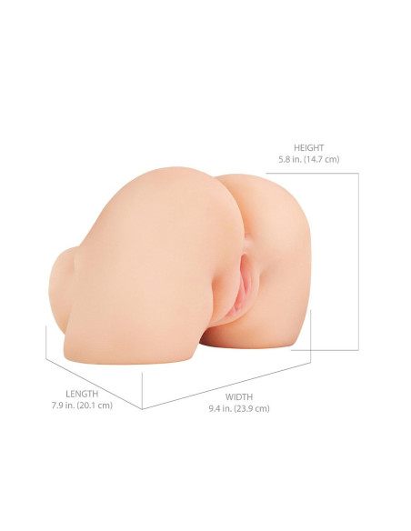 PDX ELITE SHAKE THAT ASS VIBRATING MEGA MASTURBATOR - LIGHT