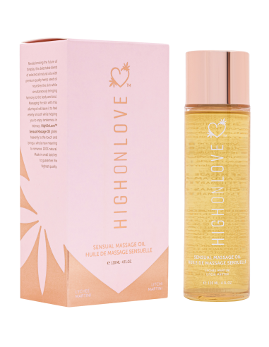 HIGH ON LOVE MASSAGE OIL LITCHI MARTINI 120ML
