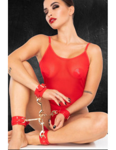 KINKY DIVA HOGTIE & CUFFS RED 2