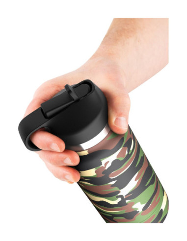 PDX PLUS FAP FLASK - HAPPY CAMPER DISCREET STROKER CLEAR