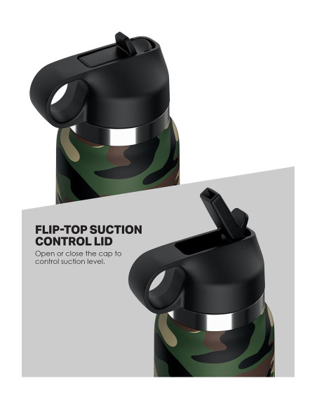 PDX PLUS FAP FLASK - HAPPY CAMPER DISCREET STROKER CLEAR