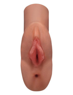 PDX PLUS PERFECT PUSSY DOUBLE STROKER TAN