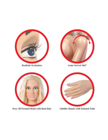 PDX EXTREME DOLLZ HANNAH HARPER LIFE-SIZE LOVE DOLL LIGHT