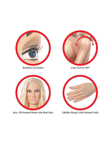 PDX EXTREME DOLLZ HANNAH HARPER LIFE-SIZE LOVE DOLL LIGHT