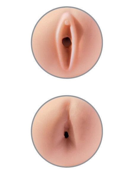 PDX EXTREME TIGHT GRIP PUSSY & ASS MASTURBATOR BLACK