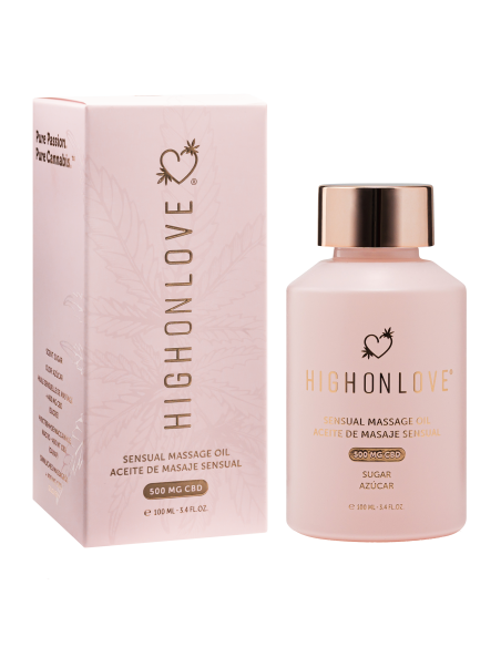 HIGH ON LOVE CBD SENSUAL MASSAGE OIL SUGAR HIGH 100ML