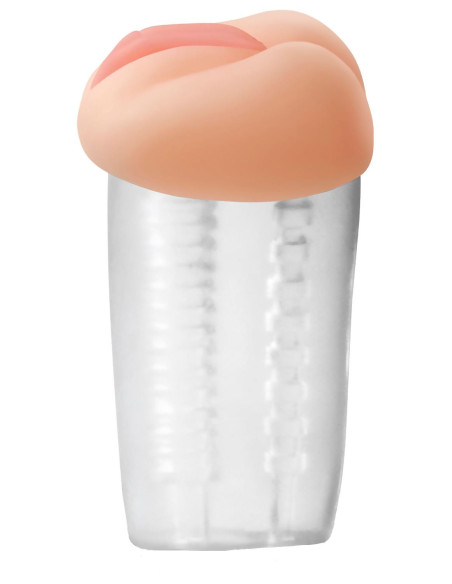 PDX EXTREME DELUXE SEE-THRU STROKER CLEAR