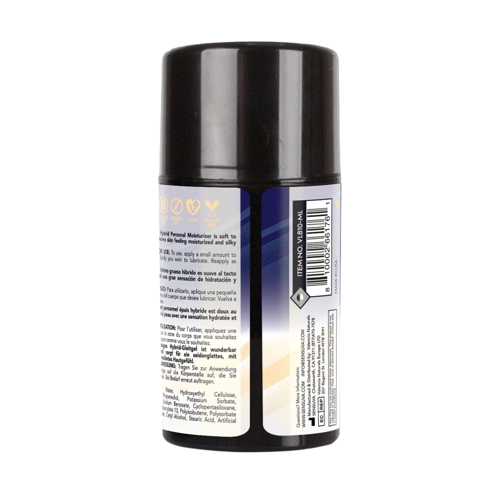 SENSUVA ULTRA THICK HYBRID PERSONAL MOISTURIZER ANAL HIGH PH FORMULA ORIGINAL UNFLAVORED 50ML