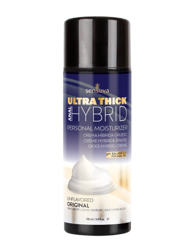 ssasaSENSUVA ULTRA THICK HYBRID PERSONAL MOISTURIZER ANAL HIGH PH FORMULA ORIGINAL UNFLAVORED 100ML