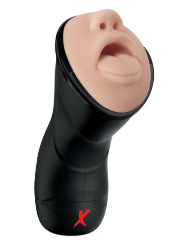 PDX ELITE DEEP THROAT VIBRATING STROKER LIGHT