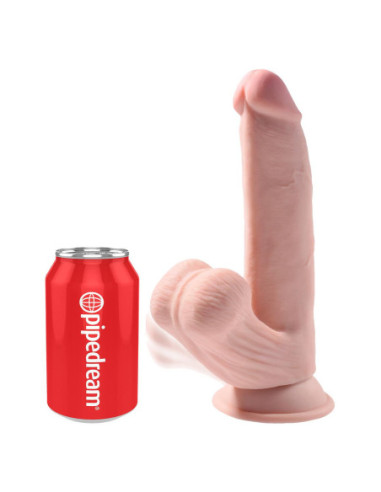 KING COCK PLUS 8 INCH TRIPLE DENSITY COCK WITH SWINGING BALLS LIGHT