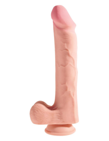 KING COCK PLUS 12 INCH TRIPLE DENSITY COCK WITH BALLS LIGHT