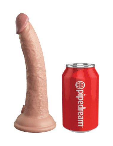 KING COCK ELITE 7 INCH DUAL DENSITY SILICONE COCK LIGHT