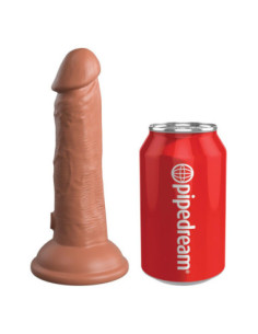 KING COCK ELITE 6 INCH DUAL DENSITY SILICONE COCK TAN