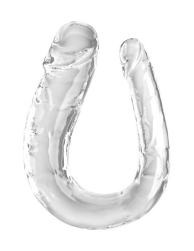 KING COCK CLEAR LARGE DOUBLE TROUBLE CLEAR