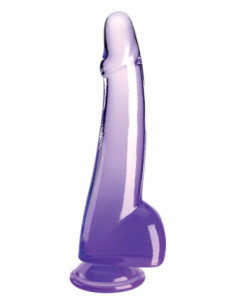 KING COCK CLEAR 10 INCH COCK WITH BALLS PURPLE