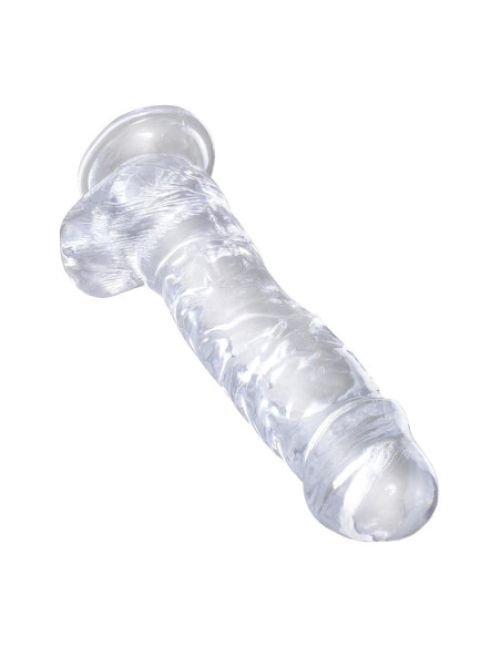 KING COCK CLEAR 8 INCH COCK WITH BALLS CLEAR