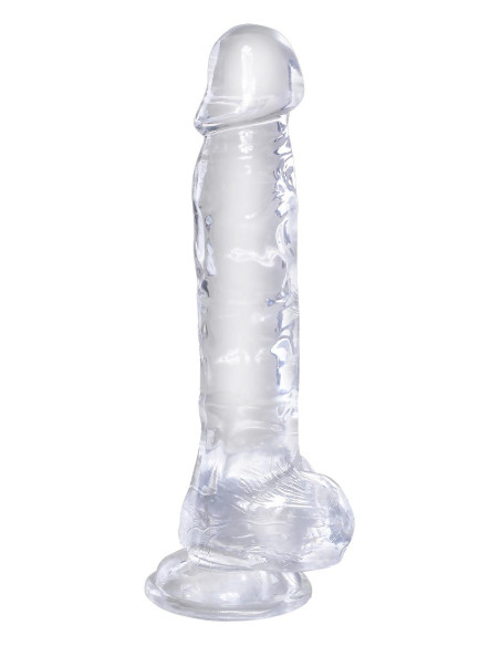 KING COCK CLEAR 8 INCH COCK WITH BALLS CLEAR
