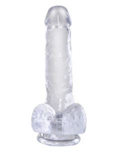 KING COCK CLEAR 6 INCH COCK WITH BALLS CLEAR 2