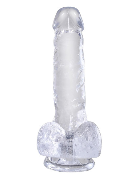 KING COCK CLEAR 6 INCH COCK WITH BALLS CLEAR
