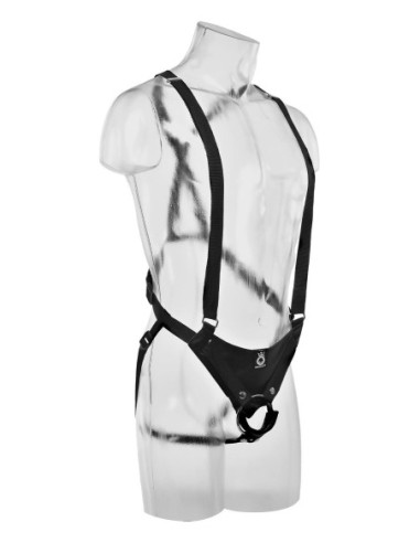 KING COCK 10 INCH HOLLOW STRAP ON SUSPENDER SYSTEM LIGHT