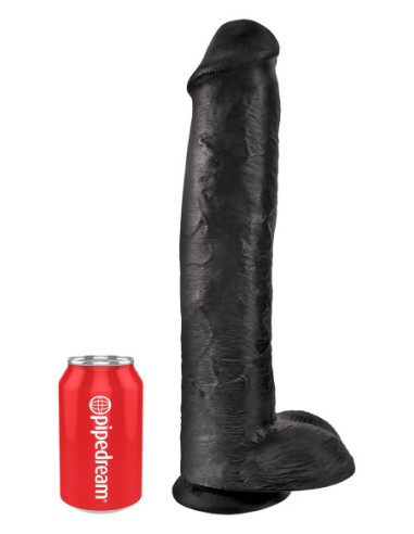 KING COCK 15 INCH COCK WITH BALLS BLACK