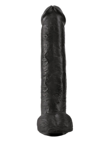 KING COCK 15 INCH COCK WITH BALLS BLACK