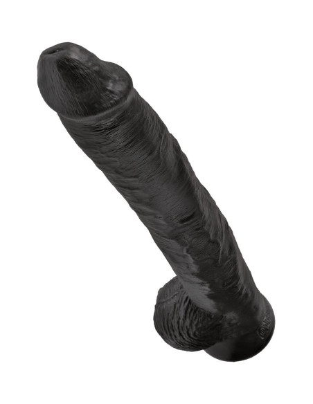 KING COCK 14 INCH COCK WITH BALLS BLACK