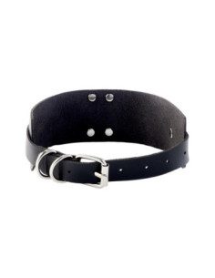 KINKY DIVA O-RING COLLAR BLACK/SILVER 2