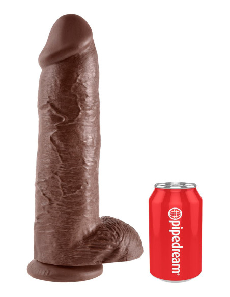 KING COCK 12 INCH COCK WITH BALLS BROWN
