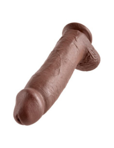 KING COCK 12 INCH COCK WITH BALLS BROWN 2