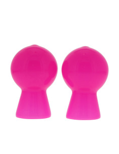 NIPPLE SUCKER PAIR IN SHINY PINK