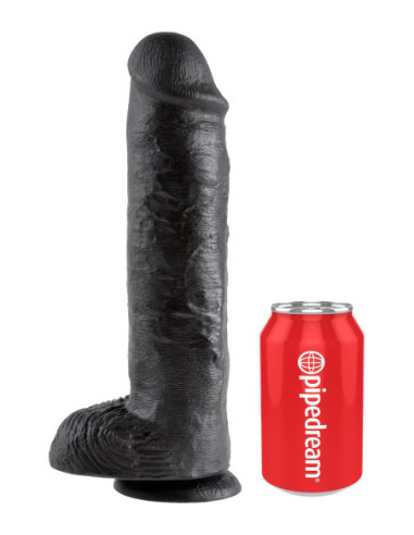 KING COCK 11 INCH COCK WITH BALLS BLACK