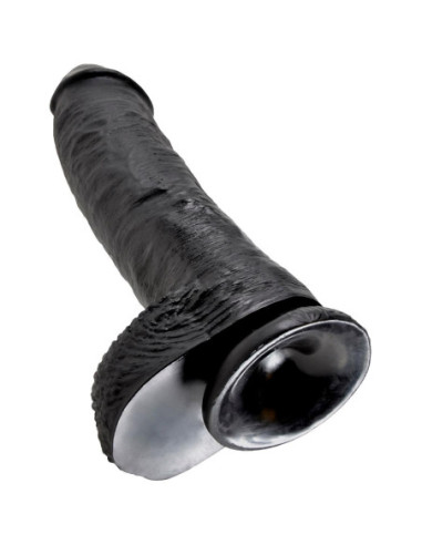 KING COCK 10 INCH COCK WITH BALLS BLACK